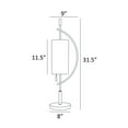 thumbnail image 5 of LS-23505BLK/WHT-Lite Source-Renessa - 1 Light Table Lamp-31.5 Inches Tall and 8 Inches Wide, 5 of 5