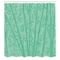 thumbnail image 2 of Ambesonne Tropical Shower Curtain, Abstract Branch Scenery, 69"Wx70"L, Mint Green and Sea Green, 2 of 4
