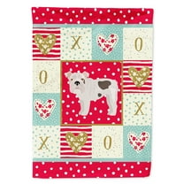Carolines Treasures CK5831GF English Bulldog 2 Love Flag Garden Size Small multicolor