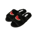 thumbnail image 5 of Jessica Simpson Womens Plush Faux Fur Fuzzy Slide On Open Toe Slipper with Memory Foam, 5 of 9