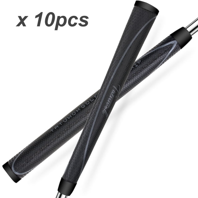 Golf Midsize Putter Grip- Soft Material, Light Weight Golf Grips,Anti-Slip Pattern Comfortable Feel 7 Color TKU SC BK 10PCS
