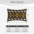 thumbnail image 4 of Cauagu traditional Elephant Print Pillow Covers with Envelope Closure,1PC Pillow Cases Decorative Pillow Case for Bed & Couch, Pillows Not Included-14"x20", 4 of 6
