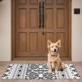 thumbnail image 4 of Black Geometric Striped Pattern Door Rugs,Washable Non Slip Door Mats Indoor,Decorative Door Mats,Entry Mat Indoor for Entrance,Bedroom,Kitchen,Bathroom,16"x47", 4 of 6