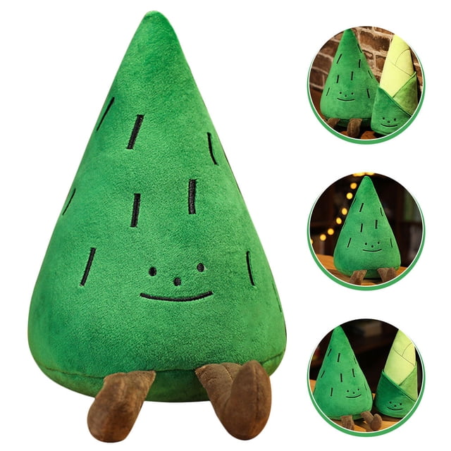 OULII Tree Stuffed Animal Pine Tree Plush Toy Green 1Set Decoration Playtime