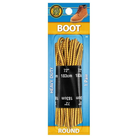 Shoe Gear Sg 72" Brown/yellow Nylon Rnd Boot Laces