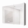 thumbnail image 2 of 36×24 Inch Double Door LED Bathroom Medicine Cabinet with Lights, Defogger, Dimmer / Time & Temp Display, Brightness & Color Memory Function, 2 of 6