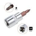 thumbnail image 3 of Socket de broca Phillips métrico estándar Uxcell de 3/8" de conducción x #2, acero S2 y Cr-V, 3 of 5