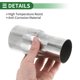 thumbnail image 5 of Adaptador de tubo de escape Mandrel de Unique Bargains, reductor concéntrico para tubo de escape de automóvil, acero inoxidable 201 tono plateado, 2'' OD a 2.5'' OD, 5 of 7
