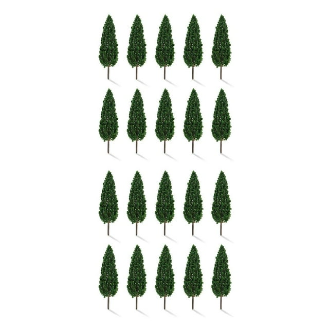 Kearding Paisaje Paisaje Árboles 16cm Ferrocarril Plástico Plástico Diseño Calle Decoraciones 10 piezas 2Conjunto