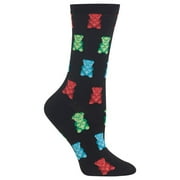 Gummy Bears Black Ladies Crew Socks