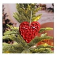 Fuebueo Christmas Ball Ornaments Resin Vintage Painting Resin Heart