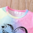 thumbnail image 5 of UAYOTSE 1T 2T 3T 4T 5T 6T Toddler Baby Girl Summer Clothes Set Short Sleeve T-shirt Tops Pants Little Kids School Wear Outfits 2Pcs,Sizes 4-5 Years, 5 of 6