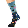 thumbnail image 2 of DQRPSEETB Mid-Length Socks Men Cotton Lady Pattern Comfortable Print Dot Casual Funny Socks Black, 2 of 2