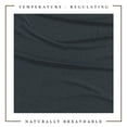 thumbnail image 5 of Cotton Heathered Melange Jersey Knit Bed Sheet Set (California King, Navy), 5 of 7