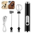 thumbnail image 3 of Mousseur à Lait Électrique Fouet à Main Rechargeable Batteur à Œufs Automatique 3 Vitesses Mixeur Matcha Café, 3 of 8