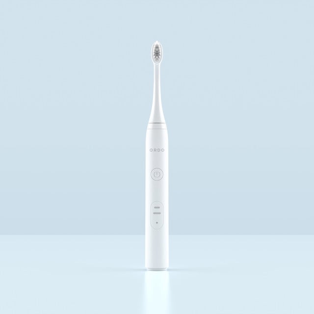 Ordo Sonic Lite | Sonic Toothbrush with 35,000 Pulses/Min | Electric Toothbrush for Adults | Dual Modes | 5+ Weeks Battery | Smart Timer | Waterproof | USB-C Snow