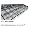 thumbnail image 6 of 60 in Commercial Sandwich Prep Table Refrigerator, Dual Lid Mega Top, 16 x 1/6 Pan Capacity, Stainless Steel, NSF Certified, 2 Door, 6 of 10