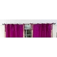 thumbnail image 4 of Tie Top Sheer Sari Curtains 80"W X 108"L matching tiebacks- Handcrafted Violet Red Indian Drapes Unlined for light & airy ambience Perfect for Living/Bedroom/Dining Room Sold in Pairs, 4 of 6