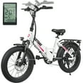 thumbnail image 6 of GOTRAX R2 Folding Adult Electric Bike, 500W 20mph, 20" x 3" Fat Tire, LCD Display,White New, 6 of 8