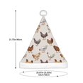 thumbnail image 3 of Fotbe Various Chicken for Christmas Hat, Santa Hat Xmas Holiday Hat Comfort Christmas New Year Festive Party Supplies for Men Women, 3 of 6