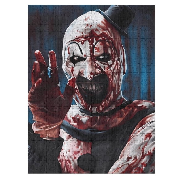 500 PCS Jigsaw Puzzle Terrifier Wooden Puzzle Challenging Game Fun Artwork For Family Friends Gifts