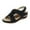 Black, variant on Women'S Fashionable Pool Sandals Summer Fashion Women Flowers Casual Open Toe Wedges Massage Soft Bottom Breathable Hook Loop Shoes Sandals