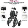 thumbnail image 3 of R099 Super Clamp Camera Mount with 360° Ballhead for Bike/Bicycle/Motorcycle Handlebar Pole Tripod Tube Crossbar Gimbal Rods Mount for /GoPro/AKASO/DJI/Phone/DSLR/Light/Monitor, 3 of 3