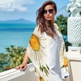 thumbnail image 6 of Daisy Breathable Chiffon Yarn Silk Scarf 180*73 - Light Translucent Shawl Wrap 28.7x70.86in, 6 of 6