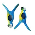 thumbnail image 3 of 2 Set (4 Ct) Blue Flipflop / Blue Parrot Beach Towel Clips Jumbo Size for Beach Chair, Cruise Beach Patio, Pool Accessories for Chairs, Household Clip, Baby Stroller, 3 of 3