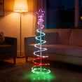 thumbnail image 3 of 16 Color Christmas Spiral Tree, Outdoor Festival Tree with Lights, Outdoor Lighted Tree with Remote Control Timer, Christmas Tree Outdoor Decorations for Yard, Porch, 3 of 8