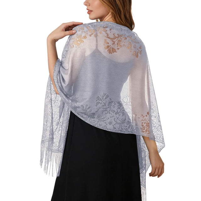 Timeless Lace Shawl Wrap for Elegant Occasions | Versatile Evening Accessory for Bridesmaids and Guests