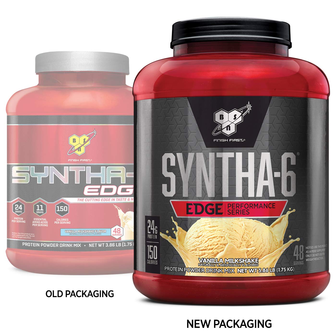 Bsn Syntha 6 Edge Protein Powder Vanilla Milkshake 24g Protein 3 86 Lb Walmart Com Walmart Com