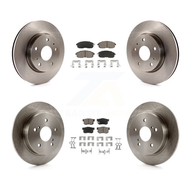 CMX Front Rear Disc Brake Rotors and Ceramic Pads Kit for Car Suzuki SX4 Crossover K8C-101326