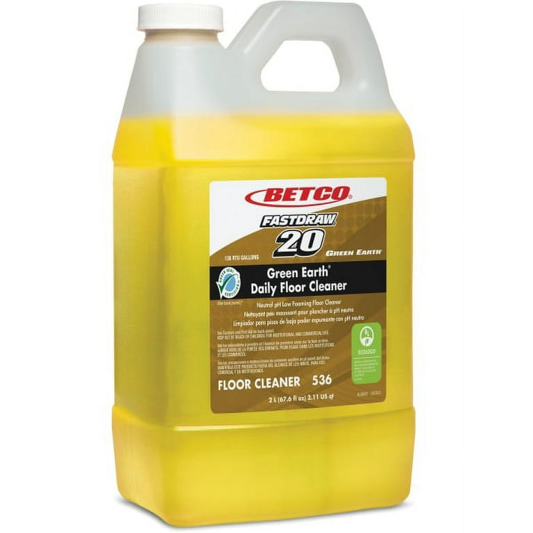 Green Earth Daily Floor Cleaner, 2 L Bottle, Unscented, 4/Carton Green Earth Daily Floor Cleaner, 2 L Bottle, Unscented, 4/Carton