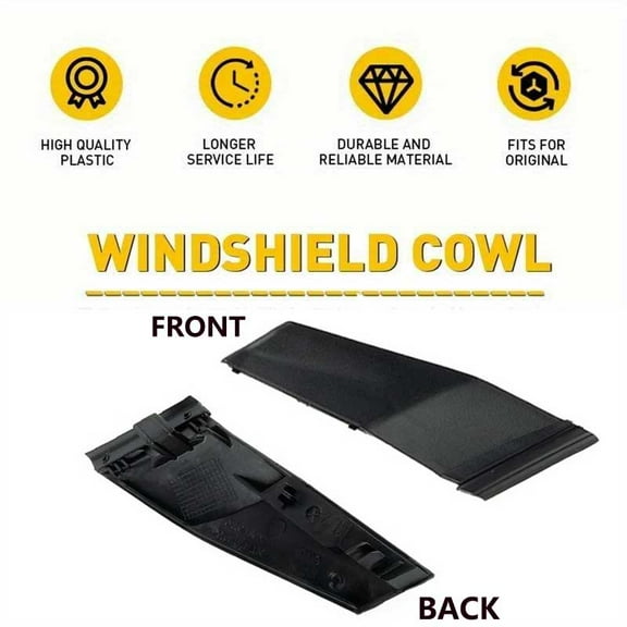 1 Pair Front Wiper Side Cowl Extension Cover Trim  Windshield Wrap Corner Trim Suitable for Toyota Corolla 2014-2019