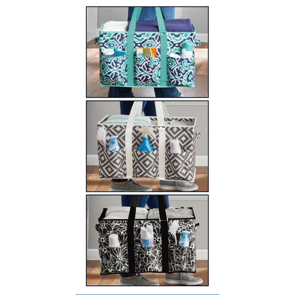 Mainstays Portable Collapsible Laundry Tote with Handles