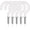 White, variant on 20 Pack Ceiling Hangers for Plants, 2 Inch Vinyl Coated Screw Hooks, Multi-Function Heavy Duty, Cup Hooks Screw in, Indoor & Outdoor Use