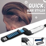 4 in 1 Multifunctional 3 Minute Quick Hair Styler Comb Curling Iron Volumize Flatten Side Straighten Fashion Hair Style Tools