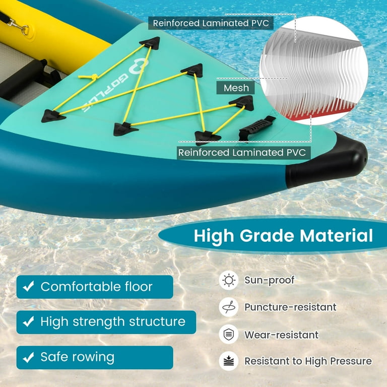 COSTWAY Support pour Kayak Métallique avec 2 Couches Hauteur Réglable à COSTWAY Support pour Kayak Métallique avec 2 Couches Hauteur Réglable à