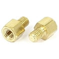 thumbnail image 3 of Unique Bargains M3x4mm+4mm Male to Female Thread 0.5mm Pitch Brass Hex Standoff Spacer 10Pcs, 3 of 4