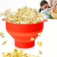 thumbnail image 1 of The Original Microwave , Silicone Popcorn Maker, Collapsible Bowl BPA Free & Dishwasher Safe(Red), 1 of 5