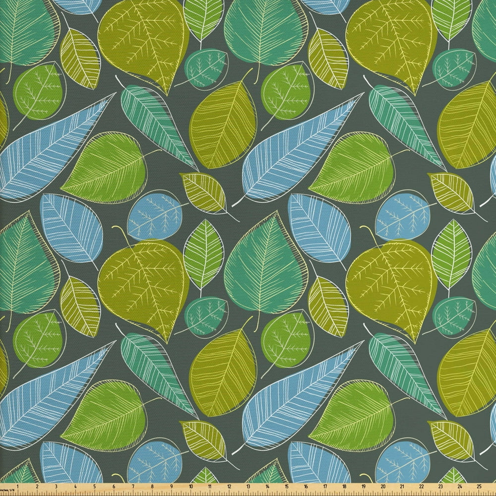 Botany Print Fabric by the Yard Decorative Upholstery Fabric for Sofas
