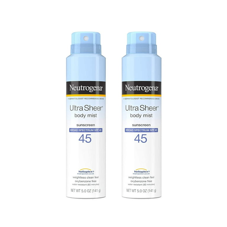 Neutrogena ultra sheer body cheap mist sunscreen spray spf 100