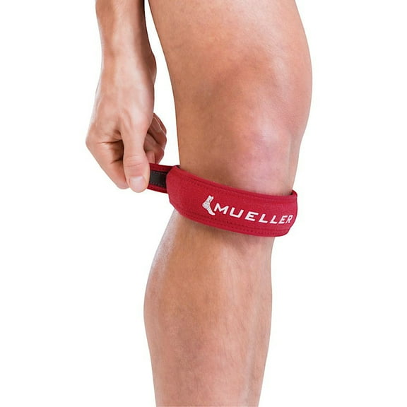 Mueller Jumpers Knee Strap, One Size Fits Most, Red