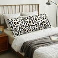 thumbnail image 4 of Rateoe Long Body Pillow Cover, 20x54 Inches Body Pillow Cases, Soft Brushed Microfiber Zipper Design, Heart Leopard -Pillows Not Included, 4 of 7