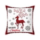 thumbnail image 5 of Fundas de almohada navideñas Decoraciones navideñas para sofá de interior y exterior Decoración de granja 18x18 Juego de 4, 5 of 5