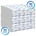 thumbnail image 2 of Scott Professional Pro Slimfold Folded Paper Towels, Bulk (04442), Absorbency Pockets, White, for Compatible Kimberly-Clark Professional Dispensers (24 Packs of 90 Sheets, 2,160 Sheet Total), 2 of 7