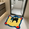 thumbnail image 6 of Seyotauo Funny Bathroom Rugs Cute Shape Washable Home Decoration Rugs Non-Slip Fluffy Small Bath, Absorbent, Non-Slip for Bathroom, Kitchen Sink, Bedroom, Kid's Bedroom, and Living Room, 6 of 6