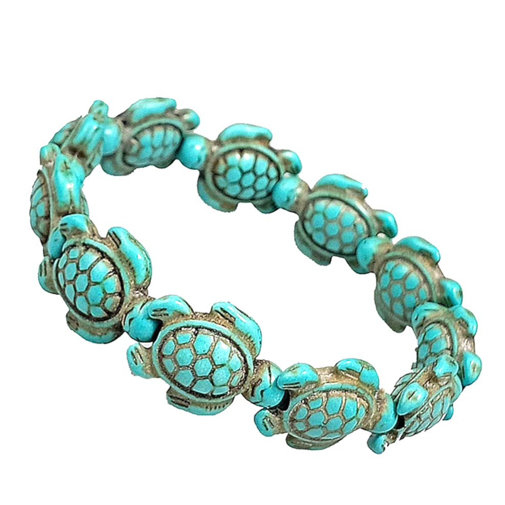 Turtle Tortoise Stretch Bracelet Turquoise Style Color Jewelry-399-4 ...