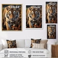 thumbnail image 4 of Designart "Extremely Detailed Tiger Portrait II" Animals Floater Framed Canvas Print, 4 of 7